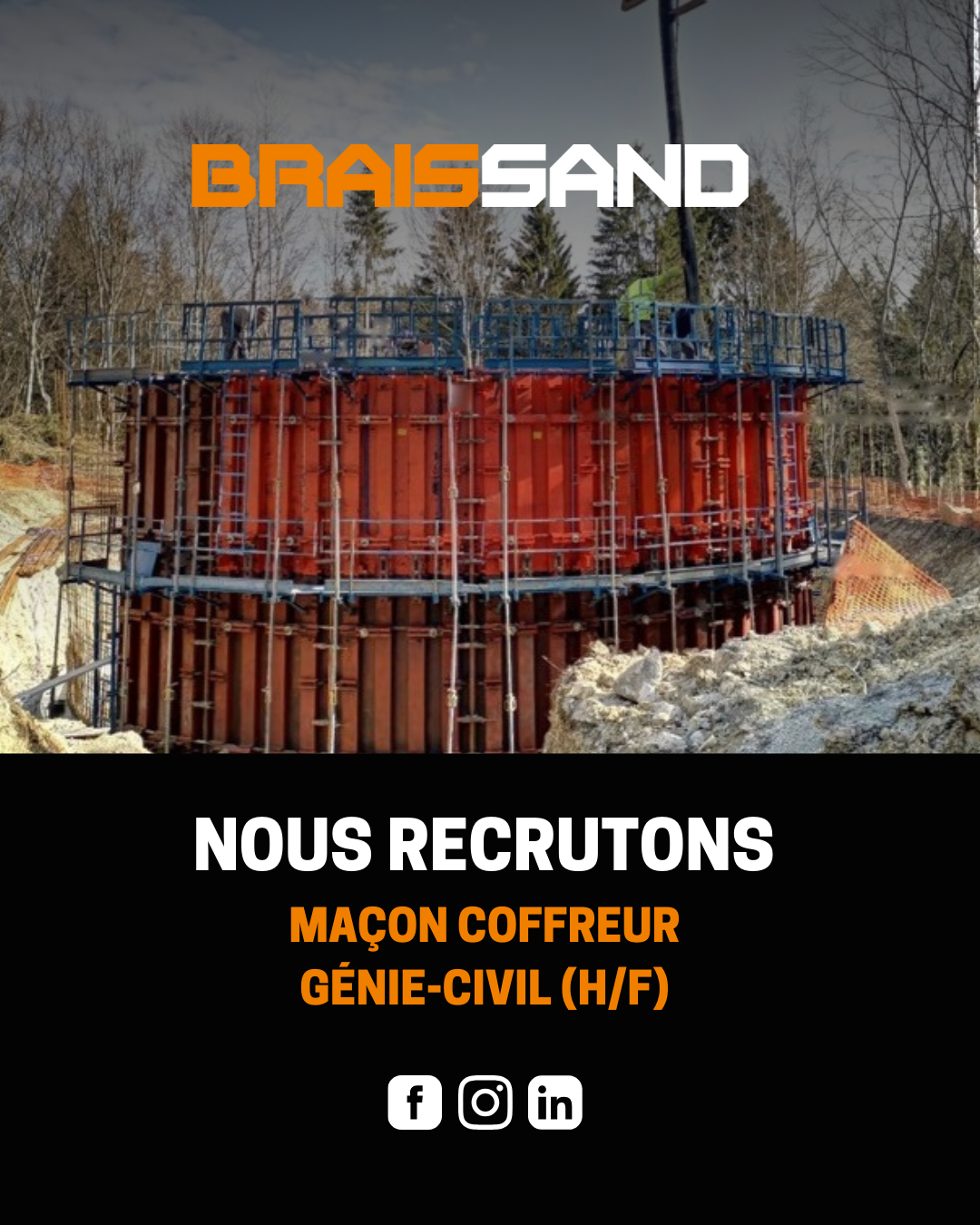 Maçon coffreur Génie-Civil (H/F) – CDI à Rumilly (74)